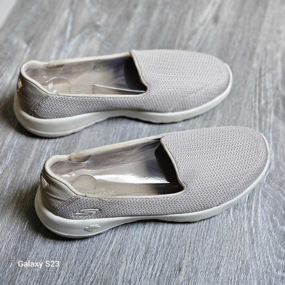 Skechers GoWalk Joy Slip On Sneakers Flats Shoes Taupe Womens 8.5 - Picture 7 of 10
